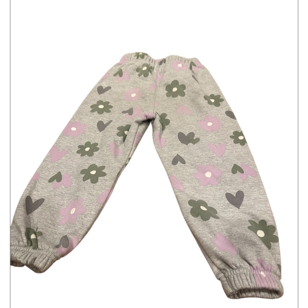 Garanimals Gray Sweatpants with Purple and Green Accents